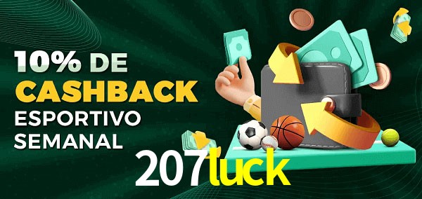 10% de bônus de cashback na 207luck