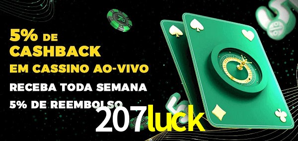 Promoções do cassino ao Vivo 207luck